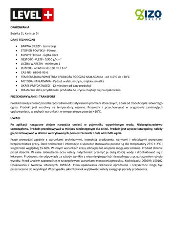 Olej Lniany 100% 1L Pokost Lniany Level+33 na Arena.pl