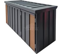 Zabudowa koszy na śmieci wiata obudowa 177x65x110 cm TS1221