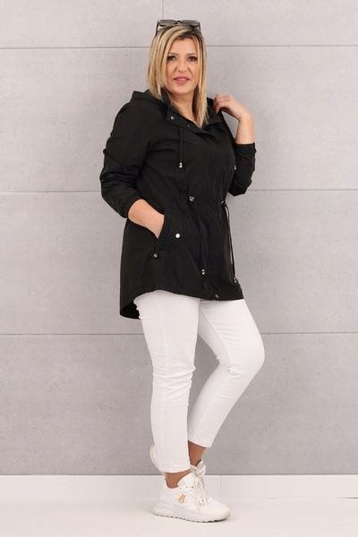 LEKKA KURTKA PARKA DAMSKA PRZEJŚCIOWA MODNA NA WIOSNĘ DUŻE ROZMIARY zdjęcie 2