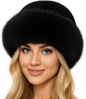 CZAPKA DAMSKA ZIMOWA CIEPŁA FUTERKO FUTRZANA MODNA ELEGANCKA FUTERKOWA
