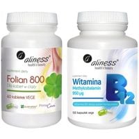 ZESTAW ALINESS Folian Dla Kobiet Witamina B12