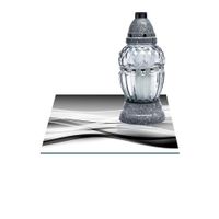 SZKLANA PODSTAWKA POD ZNICZE Z DEDYKACJĄ 40x40cm Fala 198h