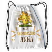 Plecak Sportowy Szkolny Dla Anny Córki Dziecka Z Nadrukiem Ze Zdjęciem