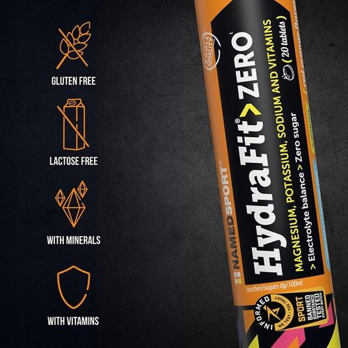 HYDRAFIT ZERO IZOTONIK NAMEDSPORT BEZ CUKRU 20 PASTYLEK Z BIDONEM na Arena.pl