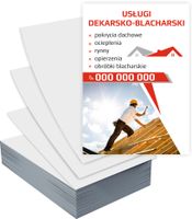 Ulotki A6 reklamowe firmowe USŁUGI DEKARSKIE GOTOWY PROJEKT GRATIS 100 szt