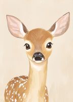 Plakat 13x18cm Wzory dla Dzieci, Dziewczynki i Chłopca - Bambi