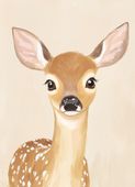 Plakat 13x18cm Wzory dla Dzieci, Dziewczynki i Chłopca - Bambi