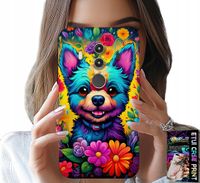 ETUI DO HUAWEI MATE 10 PRO - KWIACISTE WZORY PIESEK PIES JORK PLECKI