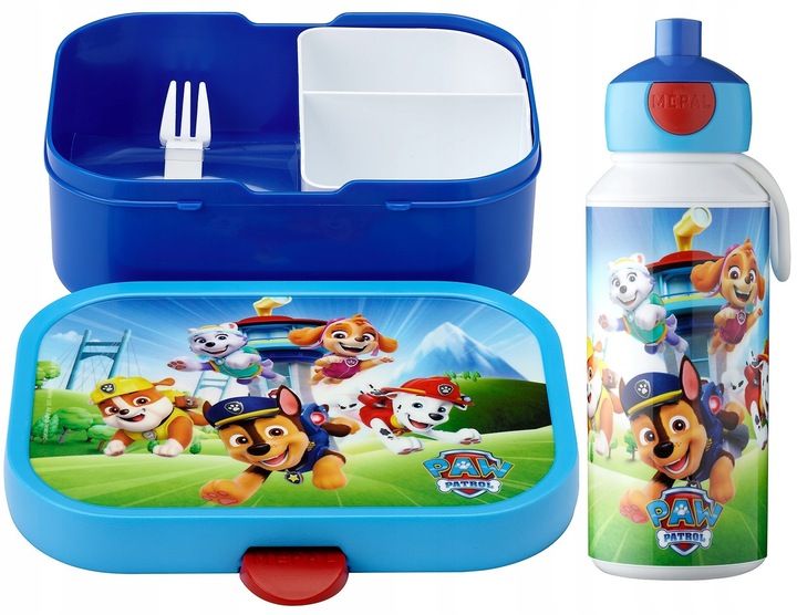 MEPAL LUNCHBOX ŚNIADANIÓWKA BIDON ZESTAW KANAPKI PSI PAW PATROL PUPS NO BPA zdjęcie 1