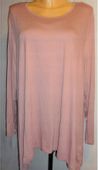 Bluzka r. 40 (duże rozmiary) TUNIKA brudny róż