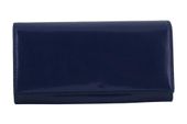 Skórzany portfel damski - Granatowy