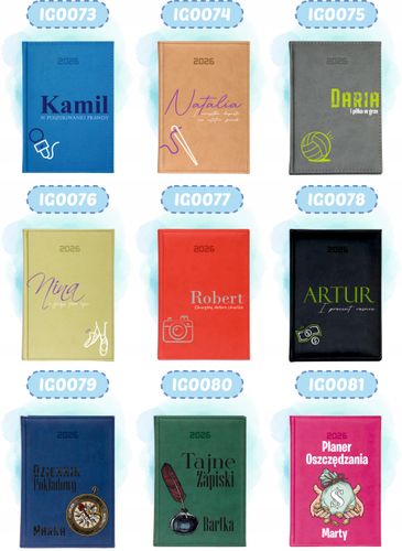 Stylowy kalendarz DLA PODRÓŻNIKA A5 2026 TYGODNIOWY terminarz PREZENT na Arena.pl