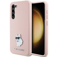 2 x ETUI SILIKONOWE KARL LAGERFELD CHOUPETTE METAL PIN DO SAMSUNG S24+ RÓŻO
