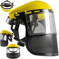 MASKA DO KOSY PRZYŁBICA NAGŁOWNA REGULACJA 0-90° OSŁONA TWARZY SIATKA+PCV