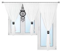 Firana nowoczesna OKNO BALKON salonu ŁAPACZ ażur