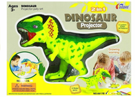 Projektor Dinozaur Do Rysowania Malowania 18 Obrazków Pisaki 2w1 Lean Toys