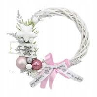 Wianek świąteczny na drzwi ozdoba stroik KOLORY