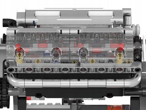 KLOCKI MOULD KING 10088 MODEL SILNIKA V8 OŚMIOCYLINDROWY SILNIK BENZYNOWY na Arena.pl