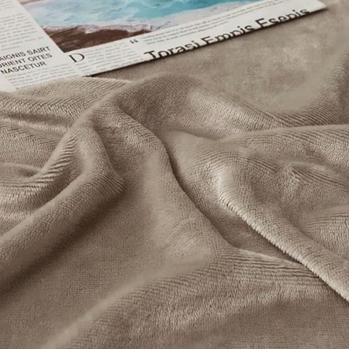 PRZEŚCIERADŁO Z GUMKĄ 140x200 PLUSZOWE POLAROWE MIŚ MIĘKKIE CIEPŁE BEŻOWY na Arena.pl