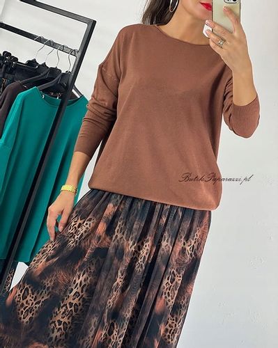 SWETER CLASSIC BASIC Granat na Arena.pl