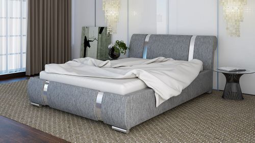 DUŻE ŁÓŻKO 180x200 TAPICEROWANE Z POJEMNIKIEM ŁÓŻKO SYPIALNIANE na Arena.pl