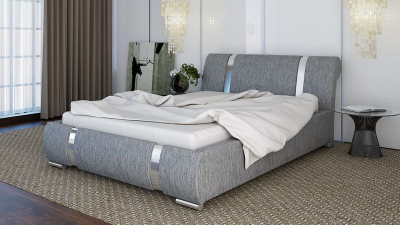 DUŻE ŁÓŻKO 180x200 TAPICEROWANE Z POJEMNIKIEM ŁÓŻKO SYPIALNIANE zdjęcie 8