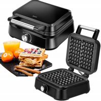 MOCNA Gofrownica MPM MGO-40 DUŻA MOC 1500W Czarna