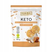 Frank&Oli MINI KETO ciasteczka SŁONY KARMEL Z MIGDAŁEM bez cukru glutenu90G