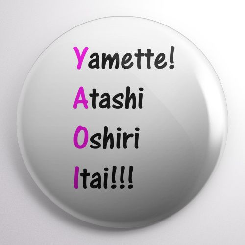 Przypinka I ♥ YAOI na Arena.pl