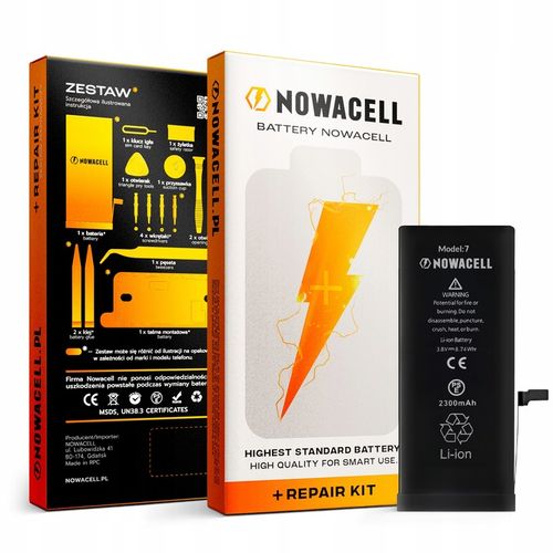 Bateria NOWACELL do iPhone 7 - większa pojemność na Arena.pl