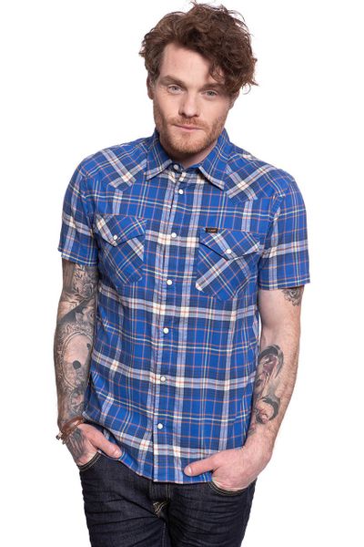 LEE SS WESTERN SUMMER BLUE L640DKNJ M zdjęcie 1