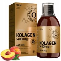 Kolagen na Stawy Skórę | 14000 mg | Kw. Hialuronowy Wit C | Do picia 500ml