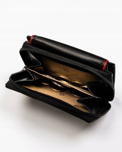 mały, skórzany portfel damski na zatrzask i suwak - peterson na Arena.pl