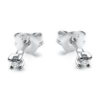 Złote kolczyki Staviori z diamentem