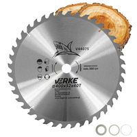 PIŁA TARCZA WIDIOWA DO CIĘCIA DREWNA 400x32 40 ZĘBÓW VERKE V44075