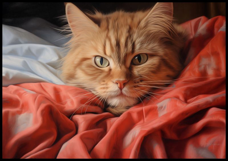Plakat 100x70cm Mruczący Spokój zdjęcie 2