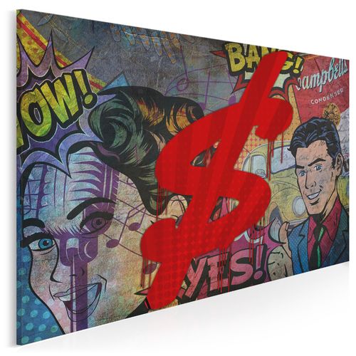 32801 Obraz na płótnie KOMIKS DOLAR VINTAGE na Arena.pl