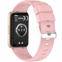 SMARTWATCH z AMOLED Damski ZEGAREK rozmowy SMS SPORT ZDROWIE ZŁOTY MENU PL