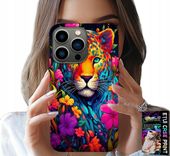 ETUI DO IPHONE 14 PRO - KWIECISTE WZORY TYGRYS TYGRYSEK + FOLIA