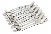 IZA Metalowe klipsy fryzjerskie - 12 sztuk - 9 cm - 85239