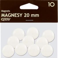 MAGNESY 20 MM 10 SZT BIAŁE GRAND