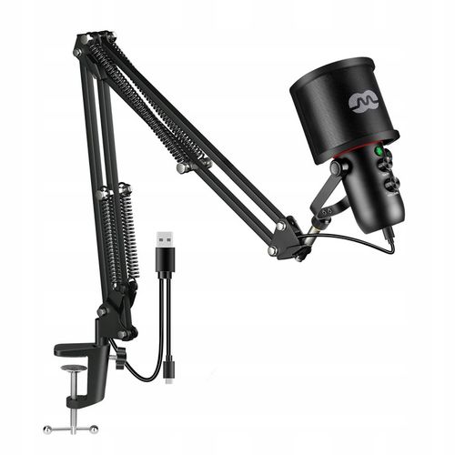 MOZOS MKIT-GX MIKROFON ZE STATYWEM NASTĘPCA MKIT-700PRO V2 DO KOMPUTERA na Arena.pl