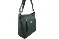 Torebka codzienna skórzana damska - Zielona ciemna