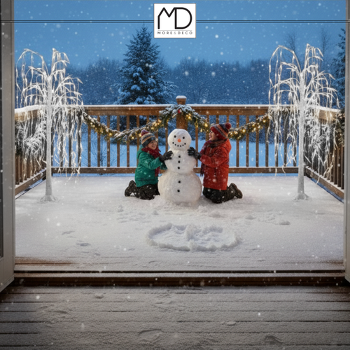 Wierzba świecąca 240 led drzewko świąteczna dekoracja 180 cm zimna biała na Arena.pl