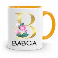 Kubek Żółty Dzień Babci Babcia Prezent Z Nadrukiem Ze Zdjęciem