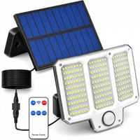 Lampa Solarna LED 210 COB Czujnik Ruchu Pilot Panel Solarny Zewnętrzna IP65