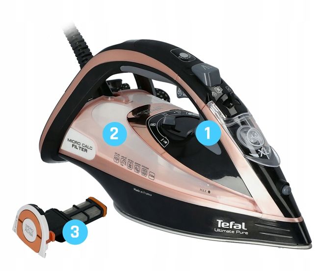 Żelazko Tefal Ultimate Pure FV9845E0 3200 W zdjęcie 6