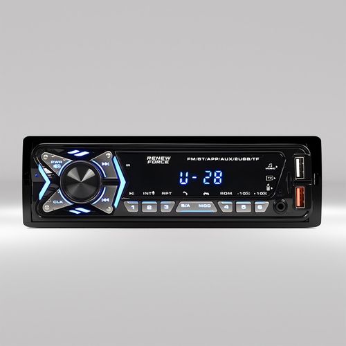 Radio Samochodowe Bluetooth 1-DIN USB AUX MP3 LCD Mikrofon Pilot Zestaw na Arena.pl