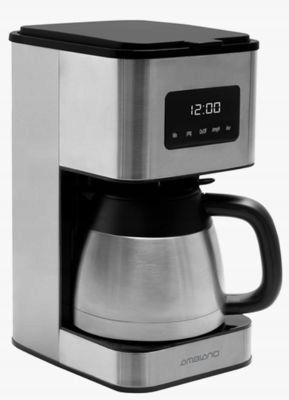 Ekspres Przelewowy AMBIANO 900W 1.0L Programator Stali Nierdzewna DOTYKOWY na Arena.pl