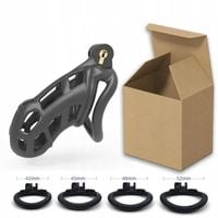 KLATKA NA PENISA PAS CNOTY Z ZAPIĘCIEM NA KLUCZ BDSM CHASTITY CAGE S